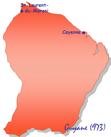 carte 973 guyane